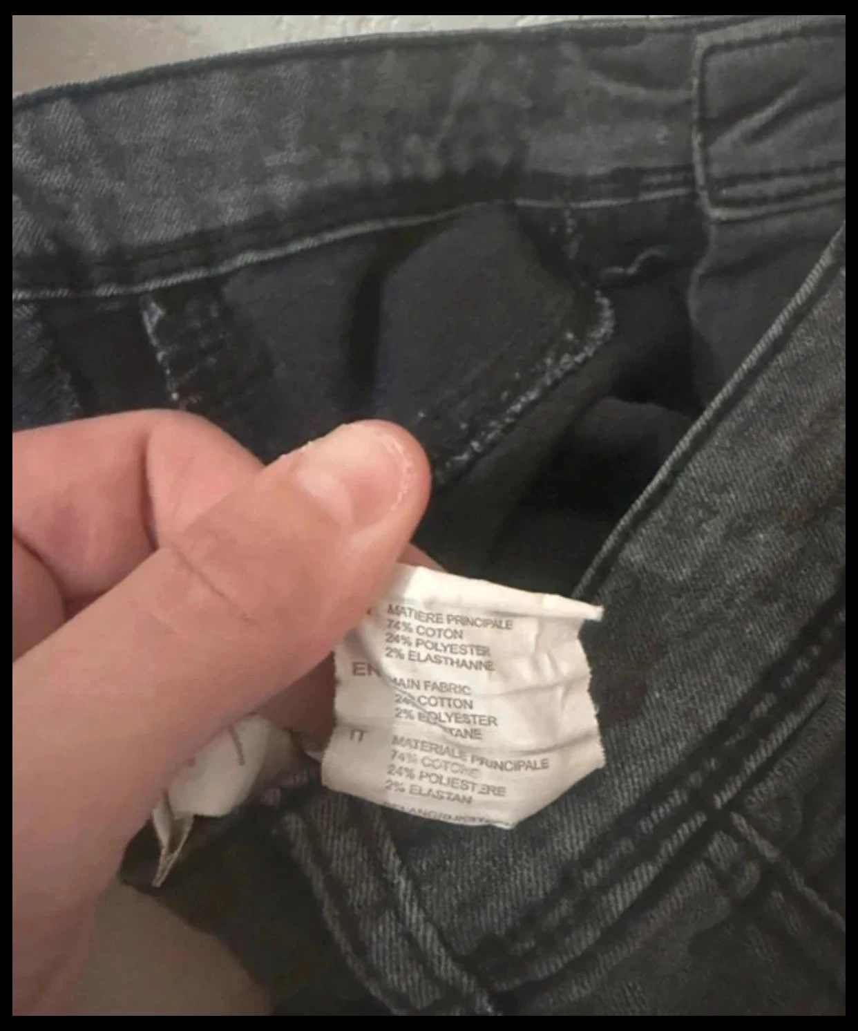 Jean Skinny Jennyfer Cinza Antracite Rasgado - Tamanho 32 (XXS) – photo 8